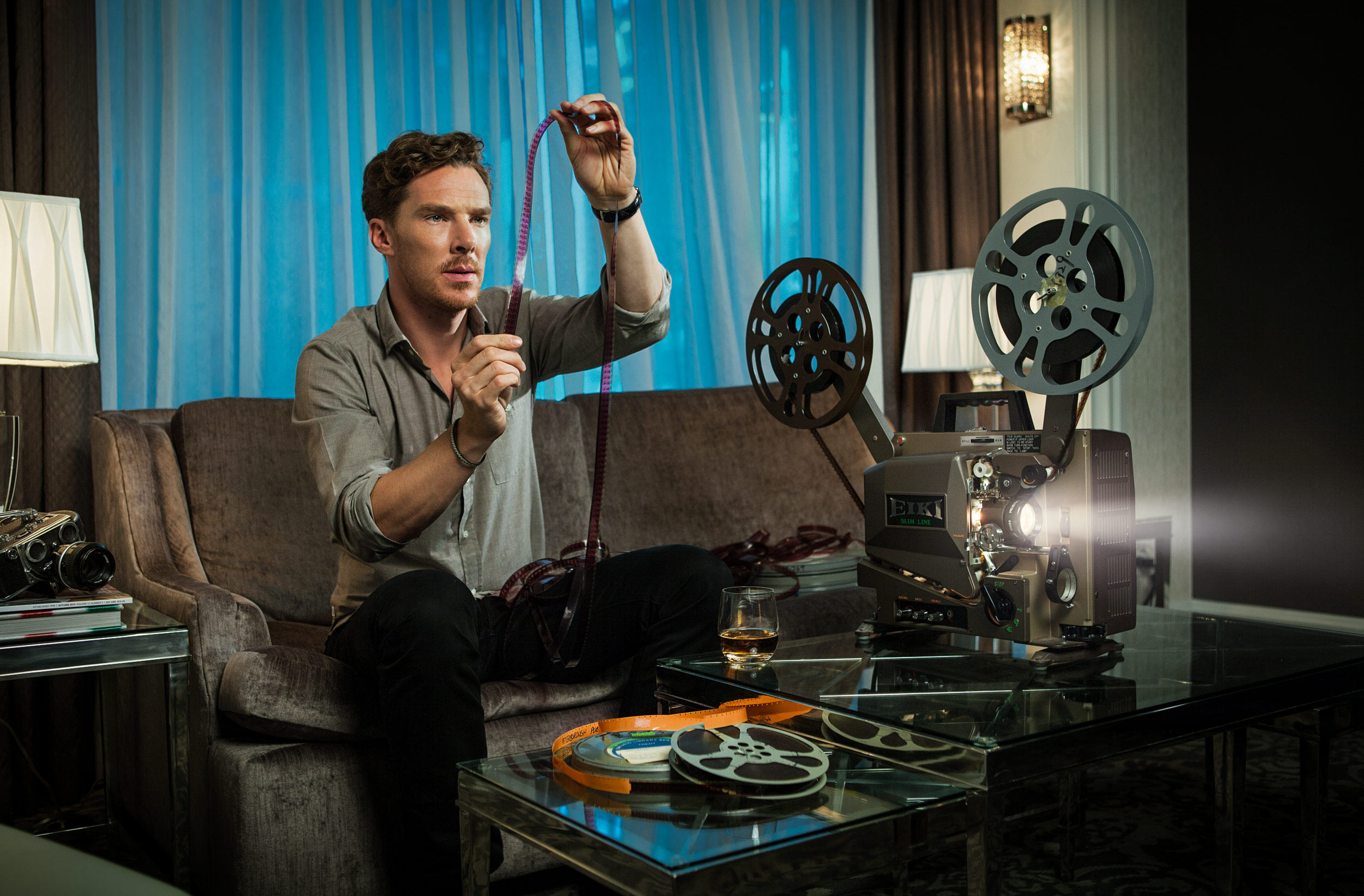 Benedict Cumberbatch: Communication Arts Photography Annual 56 Award of Excellence. Editorial cover portrait of actor Benedict Cumberbatch commissioned by Time Out London for their London Film Festival cover. Photography by Dale May.
